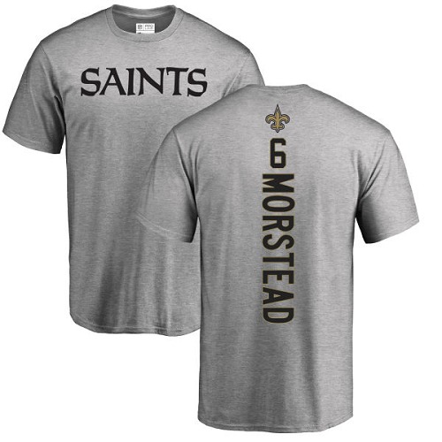 Men New Orleans Saints Ash Thomas Morstead Backer NFL Football #6 T Shirt